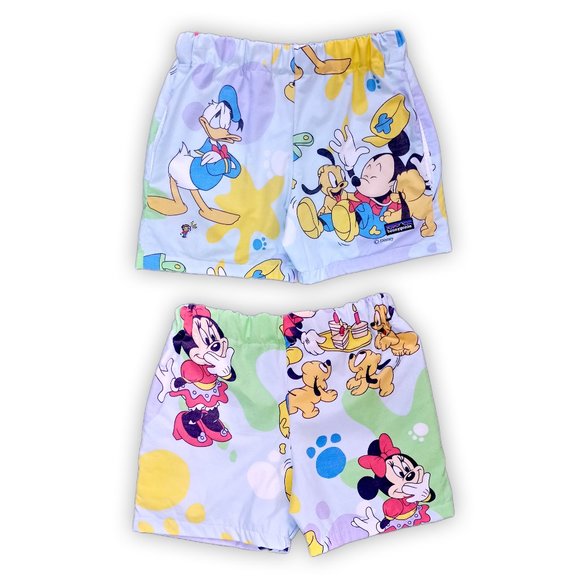 Vintage Other - Vintage Mickey Minnie Donald & Puppy Pluto Reworked Bennygonia Shorts UNISEX